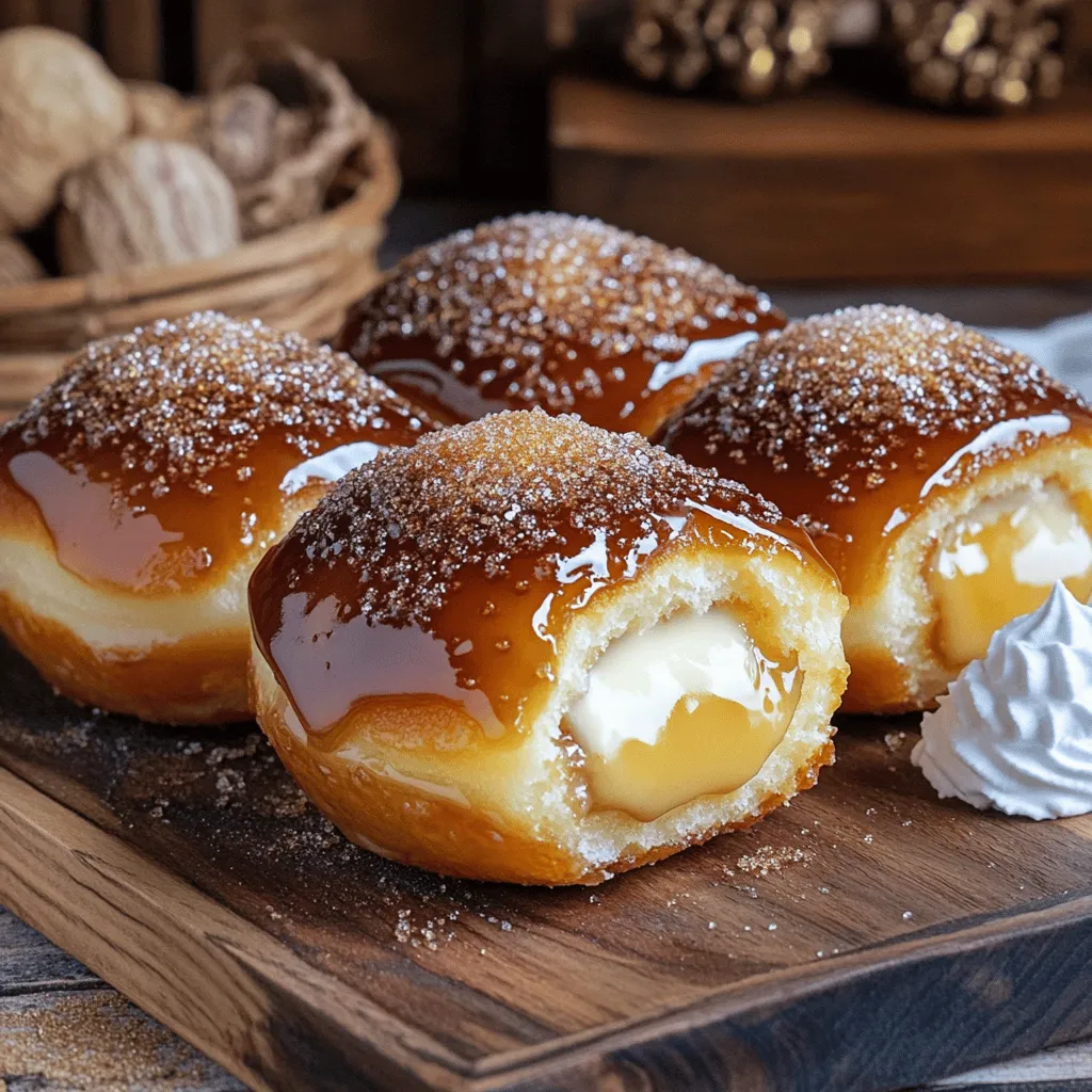Für die Crème Brûlée Donuts braucht man eine einfache Mischung. Diese Basiszutaten sind: