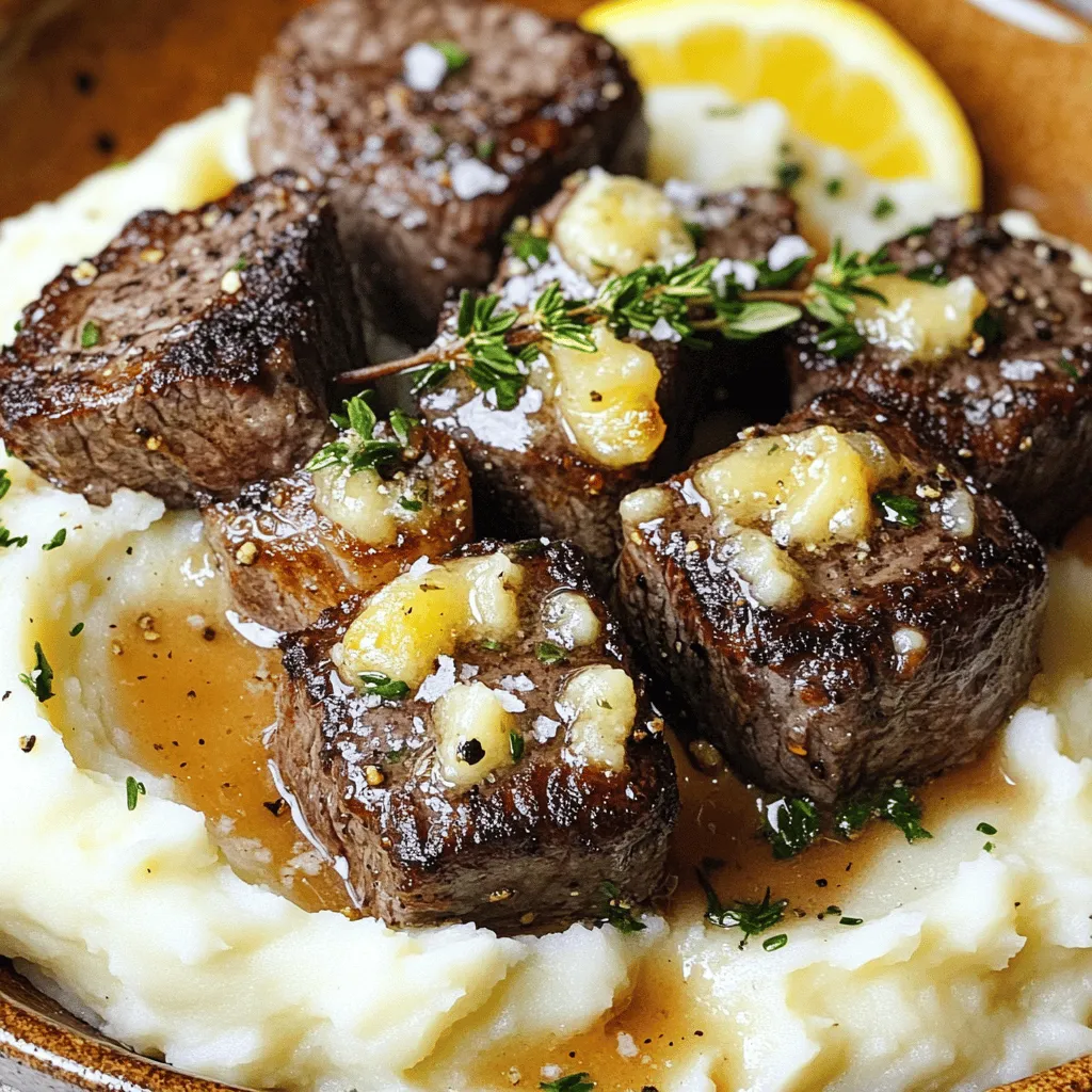 - 500g Rinderfilet - 4 Knoblauchzehen - 50g Butter - 2 Esslöffel Olivenöl