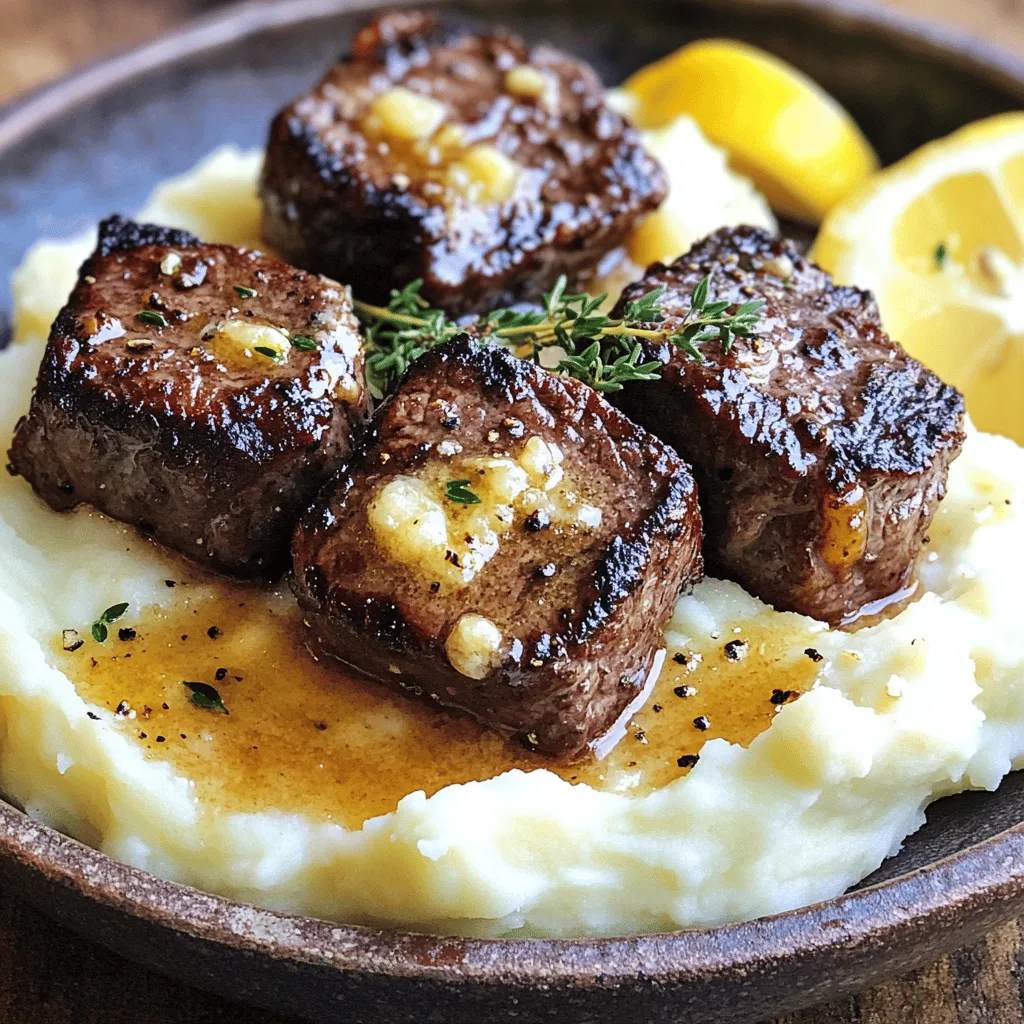 - 500g Rinderfilet - 4 Knoblauchzehen - 50g Butter - 2 Esslöffel Olivenöl