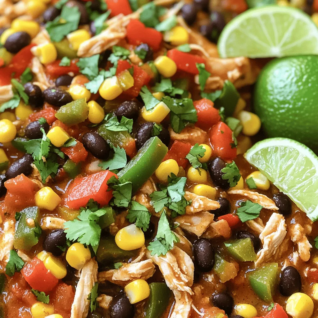 Für das Crockpot Fiesta-Hühnchen brauchst du einige frische und gesunde Zutaten. Hier sind die Hauptzutaten: