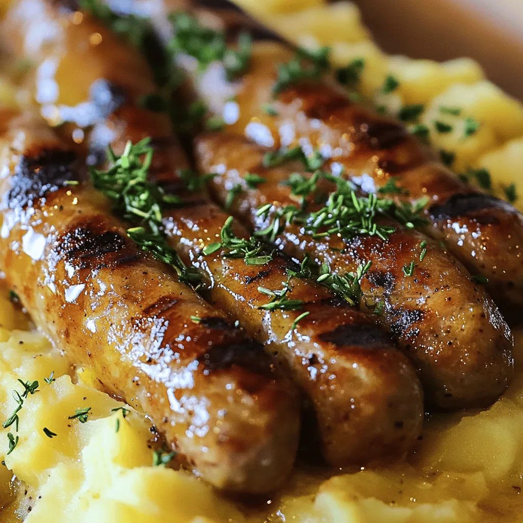 Um Bangers and Mash zuzubereiten, benötigen Sie einige wichtige Zutaten. Sie brauchen grobe Bratwürste, Kartoffeln, Milch, Butter und Zwiebeln. Diese Zutaten machen das Gericht lecker und nahrhaft. Vergessen Sie nicht, Salz und Pfeffer hinzuzufügen, um den Geschmack zu verbessern.