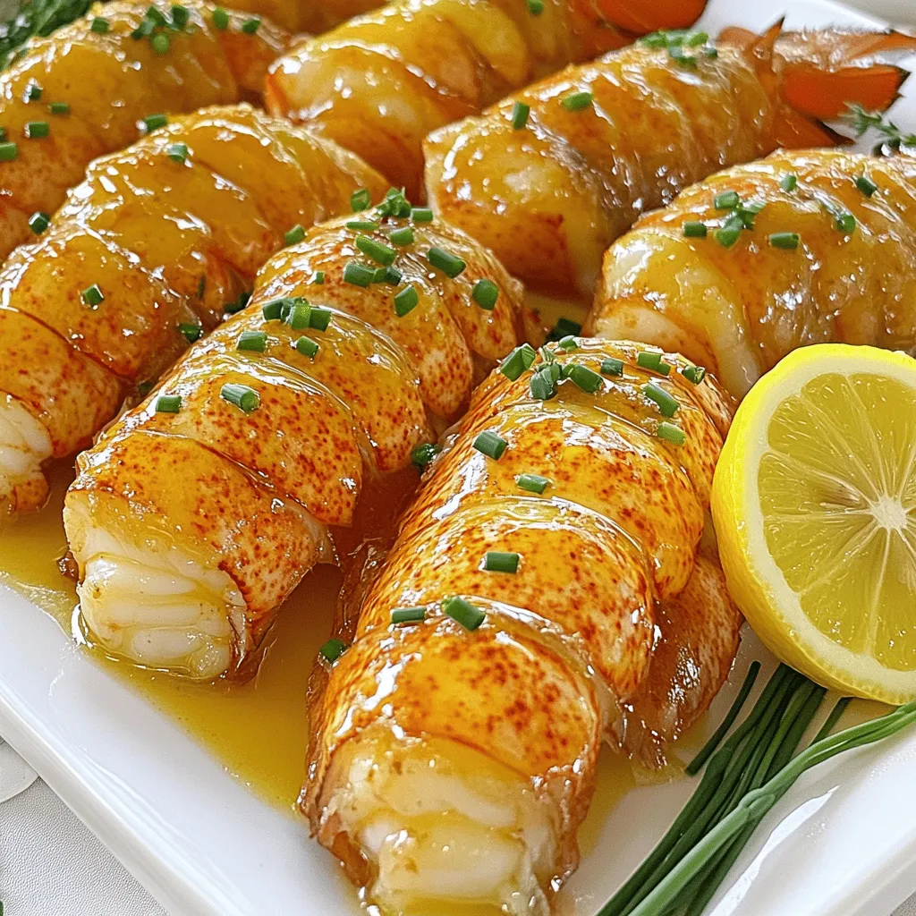 Die Hauptzutaten für Butter-poachierte Hummerschwänze sind einfach und frisch. Hier ist, was du brauchst: