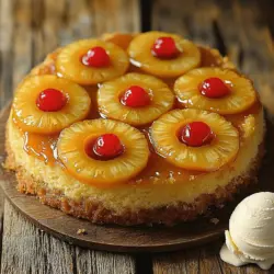 - Butter, Zucker und Ananas - Wir beginnen mit 1/2 Tasse zimmerwarmer Butter. - Brauner Zucker bringt den nötigen Karamellgeschmack. - Eine Dose Ananasringe sorgt für den fruchtigen Kern.