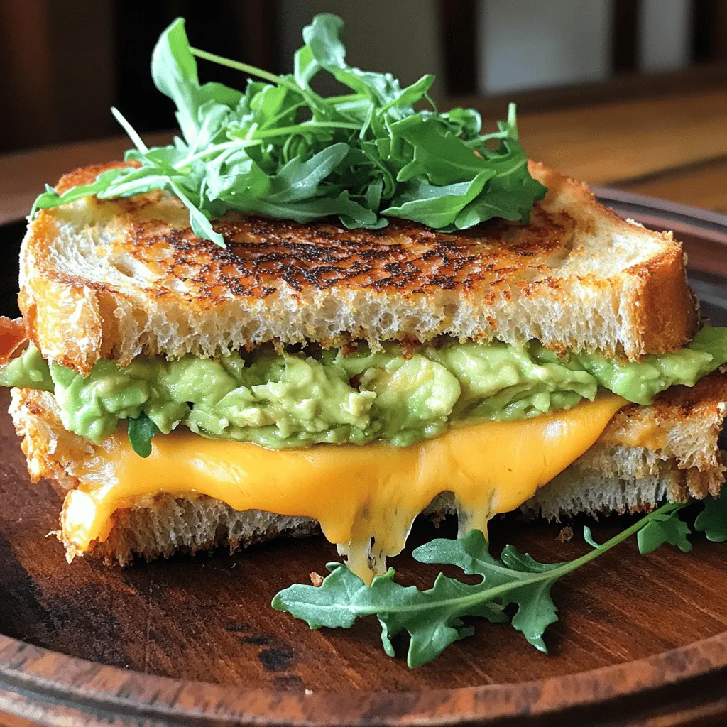 Für das perfekte Avocado Bacon Grilled Cheese Sandwich benötigst du: