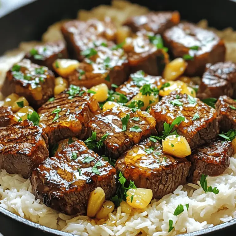- 500g Rindersteak, in Würfel geschnitten - 1 Tasse ungekochter Reis - 2 Tassen Rinderbrühe - 3 Esslöffel Honig - 2 Esslöffel Sojasauce - 3 Esslöffel Butter