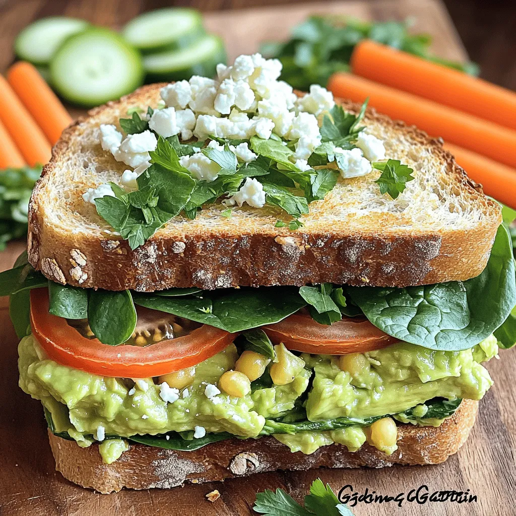 Für das Grüne Göttin Sandwich benötigst du: