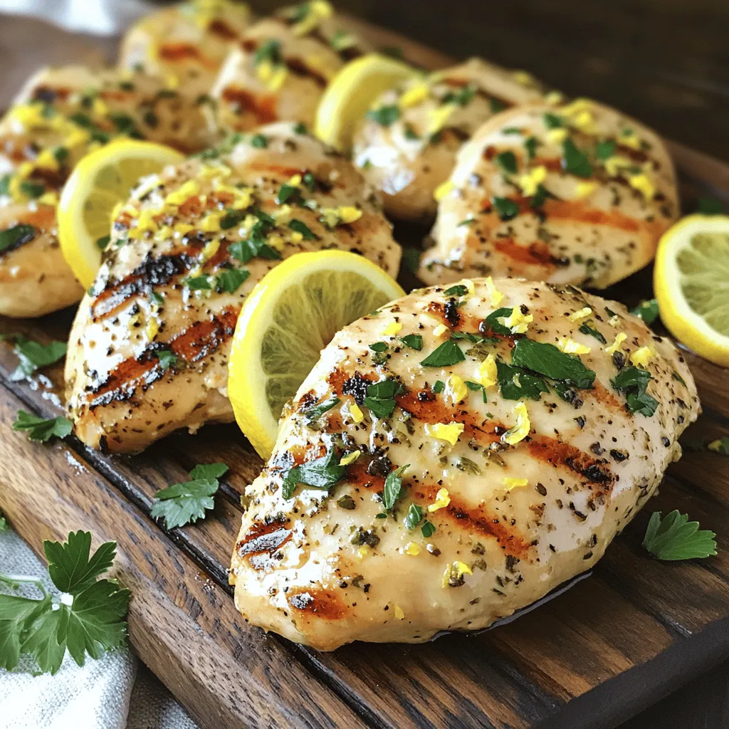 Für die Zitronen-Kräuter-Hühnchenbrust brauche ich diese Hauptzutaten: