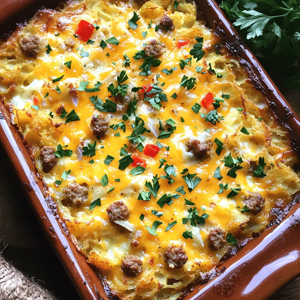 Für unseren herzhaften Wurst- und Eier-Haschbrown-Auflauf benötigen wir: