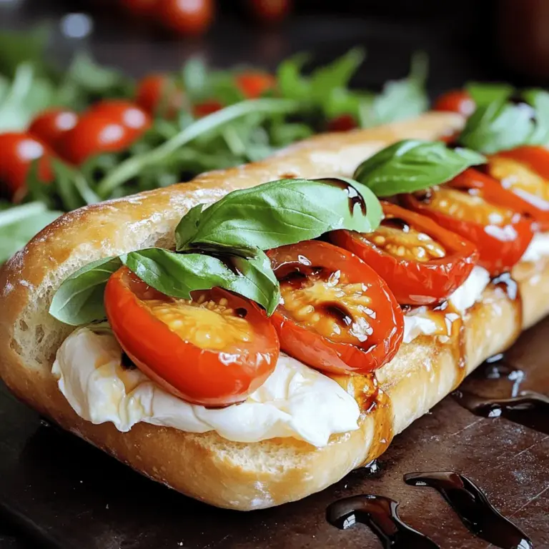 Für ein unwiderstehliches Burrata Caprese Sandwich brauchst du: