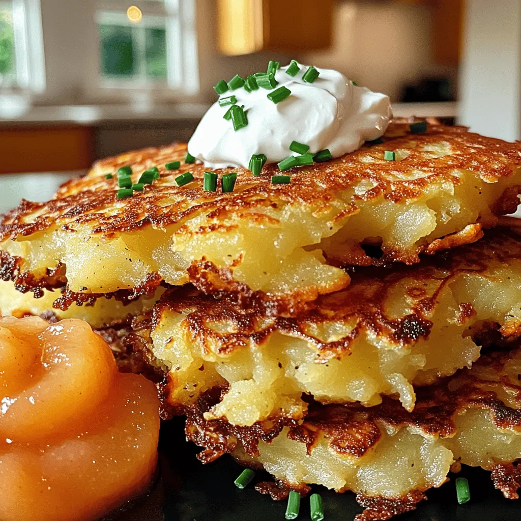 Die Hauptzutaten für Kartoffelpuffer sind einfach und leicht zu finden. Du brauchst: