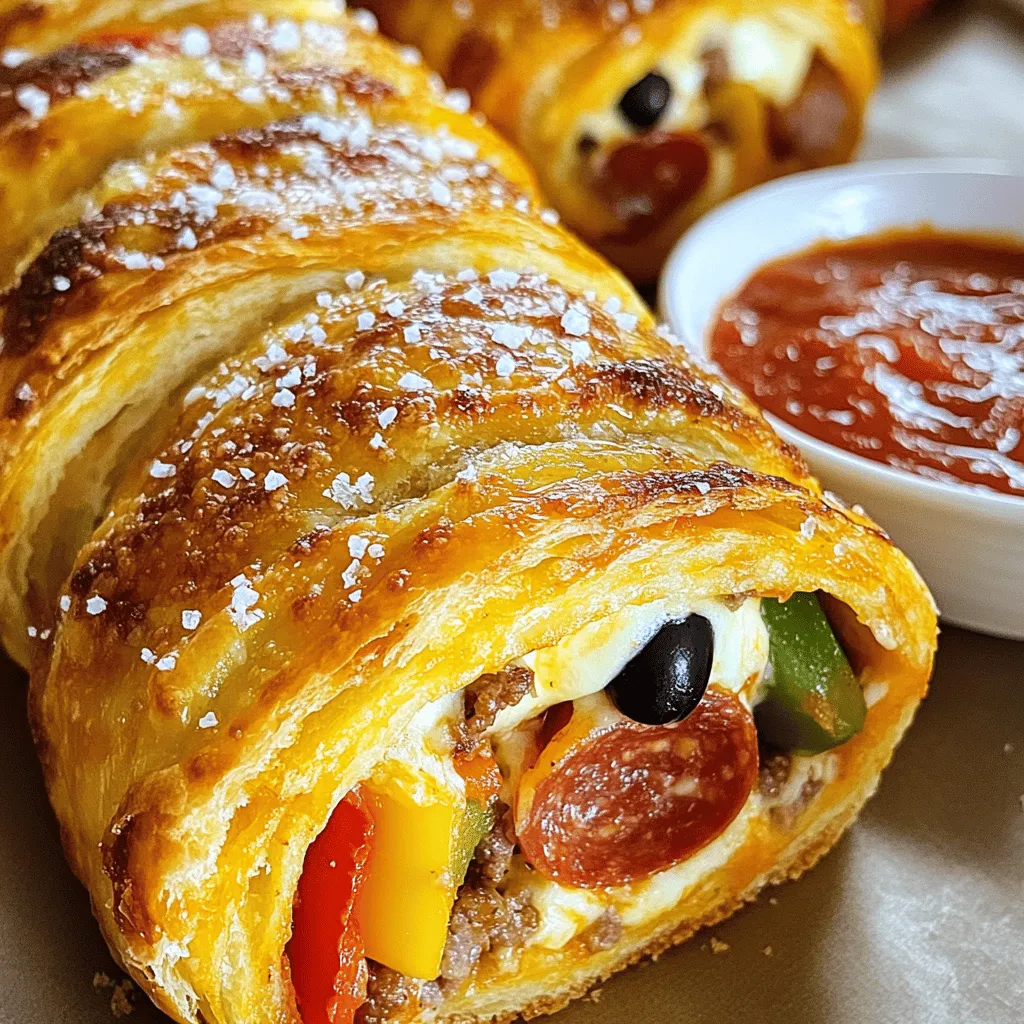 Um ein köstliches Stromboli zuzubereiten, brauchst du diese Zutaten: - 1 große Pizzateig (fertig gekauft oder selbst gemacht) - 1 Tasse Marinara-Sauce (zum Dippen) - 1 Tasse Mozzarella-Käse, gerieben - 1/2 Tasse Salami-Scheiben - 1/2 Tasse gekochte italienische Wurst, zerbröselt - 1/2 Tasse Paprika, dünn geschnitten (rot und grün) - 1/4 Tasse schwarze Oliven, in Scheiben geschnitten - 1 Teelöffel italienische Gewürze - 1 Esslöffel Olivenöl - 1 Ei, geschlagen (für die Ei-Wäsche) - Flaky Meersalz, zum Bestreuen Diese Zutaten machen dein Stromboli lecker und sättigend. Wenn du das beste Stromboli machen möchtest, achte auf frische Zutaten. Wähle den Pizzateig mit Sorgfalt. Frischer Teig gibt dem Stromboli eine schöne Textur. Achte darauf, dass der Mozzarella gut schmilzt. Er sollte frisch und von guter Qualität sein. Bei den Füllungen wähle hochwertige Salami und Wurst. Sie verleihen dem Gericht den besten Geschmack. Frisches Gemüse wie Paprika sorgt für Knackigkeit und Farbe. Möchtest du dein Stromboli anpassen? Hier sind ein paar Ideen: - Verwende Spinat oder Rucola für einen grünen Kick. - Füge Feta-Käse für eine salzige Note hinzu. - Du kannst Hähnchen oder sogar Gemüse für eine vegetarische Option verwenden. - Experimentiere mit verschiedenen Gewürzen wie Paprika oder Knoblauchpulver. Diese Variationen machen dein Stromboli noch spannender und einzigartig. Du kannst mit dem Rezept spielen, um es ganz nach deinem Geschmack zu gestalten. Heize deinen Ofen auf 200 °C vor. Das sorgt für gleichmäßiges Backen. Lege ein Backblech mit Backpapier aus. So klebt der Stromboli nicht fest. Diese Schritte sind wichtig für ein gutes Ergebnis. Nimm den Pizzateig und rolle ihn auf einer leicht bemehlten Fläche aus. Mache ein Rechteck von etwa 30x40 cm. Verteile dann den geriebenen Mozzarella gleichmäßig auf dem Teig. Lass einen kleinen Rand an den Rändern. Jetzt kommen die Füllungen. Lege die Salami, die zerbröselte Wurst, die Paprika und die schwarzen Oliven gleichmäßig darauf. Vergiss nicht, die italienischen Gewürze darüber zu streuen. Die Gewürze geben dem Stromboli tollen Geschmack. Beginne an einer der kurzen Seiten und rolle den Teig eng zu einem Log. Drücke die Nähte zusammen, um sie zu verschließen. Tucke die Enden unter den Stromboli. So bleibt die Füllung drin. Bestreiche die Außenseite mit dem geschlagenen Ei. Das gibt eine schöne goldene Farbe. Schneide 3-4 diagonale Schnitte auf die Oberseite. Dadurch kann der Dampf während des Backens entweichen. Träufle etwas Olivenöl darüber und bestreue ihn mit flaky Meersalz. Lege den Stromboli auf das Backblech und backe ihn 25-30 Minuten. Der Stromboli sollte goldbraun sein. Lass ihn 5-10 Minuten abkühlen. Dann schneide ihn in Scheiben und serviere ihn warm mit der Marinara-Sauce zum Dippen. Für das vollständige Rezept, schau dir den Abschnitt "Stromboli Überraschung" an. Einige machen Fehler, die das Ergebnis ruinieren. Hier sind die häufigsten: - Teig nicht richtig ausrollen: Der Teig sollte dünn, aber nicht zu dünn sein. - Füllung überladen: Zu viel Füllung lässt den Stromboli platzen. - Nicht genug Dampföffnungen: Diese sind wichtig, damit der Dampf entweichen kann. - Falsche Backtemperatur: Zu niedrige Hitze sorgt für einen matschigen Stromboli. Eine knusprige Kruste macht den Stromboli besonders lecker. Hier sind einige Tipps: - Heißer Ofen: Backe den Stromboli bei 200 °C. So wird die Kruste schön knusprig. - Ei-Wäsche: Ein geschlagenes Ei auf die Oberseite gibt eine goldene Farbe. - Dünn geschnittene Füllungen: Verwende dünne Scheiben für gleichmäßiges Garen. - Vorheizen des Backblechs: Ein heißes Blech hilft, die Unterseite knusprig zu halten. Ein guter Dip macht das Essen noch besser. Hier sind einige tolle Ideen: - Marinara-Sauce: Perfekt zum Dippen und leicht zu machen. - Knoblauchbutter: Einfach Butter und Knoblauch zusammenmischen. - Salat: Ein frischer grüner Salat passt gut dazu. - Oliven: Bieten einen tollen Kontrast zu den warmen Aromen des Strombolis. Für das vollständige Rezept, schau dir die Anleitung im Full Recipe an! {{image_4}} Wenn du Gemüse magst, kannst du einfach eine vegetarische Version machen. Nutze mehr Paprika, Zucchini und Spinat. Diese Zutaten geben Farbe und Geschmack. Du kannst auch frische Kräuter wie Basilikum oder Oregano hinzufügen. Diese machen dein Stromboli noch frischer und aromatischer. Experimentiere mit Gewürzen! Chili-Flocken bringen Schärfe. Füge Knoblauchpulver für mehr Tiefe hinzu. Du kannst auch andere Füllungen probieren, wie Hähnchen oder Schinken. Käse kann variieren, z.B. Feta oder Gouda. Jedes Mal, wenn du etwas Neues ausprobierst, wird dein Stromboli einzigartig. Süße Stromboli sind ein Spaß! Nutze Nutella und Bananen für eine süße Füllung. Du kannst auch Äpfel mit Zimt und Zucker verwenden. Backe sie wie das herzhafte Stromboli, aber serviere sie mit Schlagsahne. Diese süßen Snacks sind perfekt für Desserts oder Partys. Für das Rezept, siehe das vollständige Rezept. Um deinen übrig gebliebenen Stromboli frisch zu halten, lege ihn in einen luftdichten Behälter. Du kannst auch Frischhaltefolie verwenden. Stelle sicher, dass der Stromboli vollständig abgekühlt ist, bevor du ihn lagerst. So bleibt er knusprig und lecker. Lagere ihn im Kühlschrank, wo er bis zu drei Tage haltbar ist. Wenn du den Stromboli länger aufbewahren möchtest, friere ihn ein. Wickele ihn fest in Frischhaltefolie und lege ihn in einen Gefrierbeutel. So bleibt er bis zu drei Monate frisch. Zum Wiedererwärmen, lasse ihn zuerst im Kühlschrank auftauen. Danach backe ihn bei 180 °C für 15 bis 20 Minuten, bis er heiß ist. So erhält er seine knusprige Kruste zurück. Um die Frische deines Stromboli zu bewahren, verwende die richtige Lagerung. Vermeide direkte Sonneneinstrahlung und Feuchtigkeit. Wenn du möchtest, kannst du auch ein Stück Brot in den Behälter legen. Das Brot hilft, die Feuchtigkeit zu regulieren. So bleibt dein Stromboli lecker und schmackhaft, wann immer du ihn genießen möchtest. Die Zubereitung von Stromboli dauert insgesamt etwa 40 Minuten. Die Vorbereitungszeit ist nur 15 Minuten. Das Backen benötigt 25 bis 30 Minuten. So hast du schnell ein leckeres Abendessen. Ja, du kannst den Teig im Voraus zubereiten. Du kannst ihn einen Tag vorher machen und im Kühlschrank aufbewahren. Lass den Teig vor dem Ausrollen etwa 30 Minuten bei Raumtemperatur ruhen. So wird er geschmeidiger und lässt sich besser verarbeiten. Die besten Füllungen für Stromboli sind vielfältig. Hier sind einige beliebte Optionen: - Salami und Mozzarella - Italienische Wurst und Paprika - Spinat und Feta für eine vegetarische Variante - Pepperoni und Käse für einen klassischen Geschmack Du kannst auch verschiedene Zutaten mischen, um deinen eigenen Geschmack zu kreieren. Experimentiere und finde deine Lieblingskombination! Wenn du mehr über die Zubereitung erfahren möchtest, schau dir das Full Recipe an. In diesem Blogbeitrag haben wir die wichtigsten Zutaten für Stromboli besprochen. Wir haben Tipps gegeben, wie Sie die besten Zutaten auswählen und Variationen erstellen können. Die Schritt-für-Schritt-Anleitung hilft Ihnen, das perfekte Stromboli zu backen. Wir haben auch häufige Fehler und Tricks zur Kruste erwähnt. Am Ende wissen Sie, wie Sie übrig gebliebenen Stromboli richtig aufbewahren. Kochen macht Spaß, also probieren Sie neue Ideen aus. Genießen Sie Ihr leckeres, selbstgemachtes Stromboli!