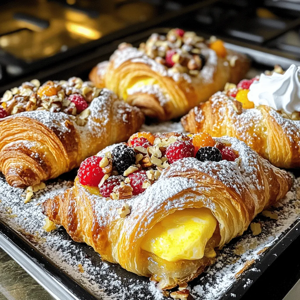 - Buttery Croissants: Verwende sechs frische, buttrige Croissants. Sie geben dem Gericht eine zarte Textur und tollen Geschmack. - Eier und Milch: Du brauchst vier große Eier und eine Tasse Vollmilch. Diese Zutaten machen die Mischung cremig und lecker. - Zusätzliche Zutaten wie Beeren und Nüsse: Füge eine halbe Tasse gemischte Beeren hinzu. Du kannst Erdbeeren, Heidelbeeren oder Himbeeren verwenden. Außerdem sind ein Viertel Tasse gehackte Nüsse, wie Walnüsse oder Pekannüsse, eine tolle Ergänzung.
