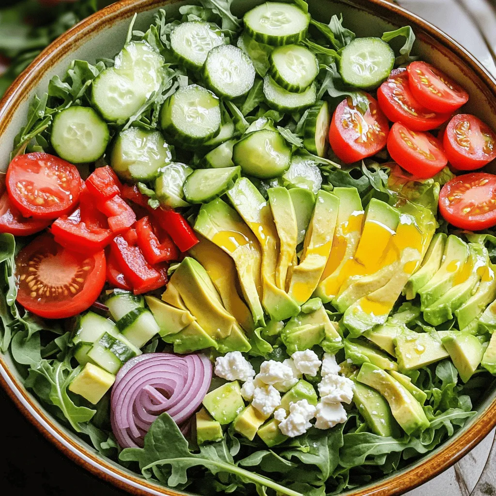 Für meinen frischen einfachen Garten-Salat benutze ich immer die besten Zutaten. Hier ist, was ich brauche: