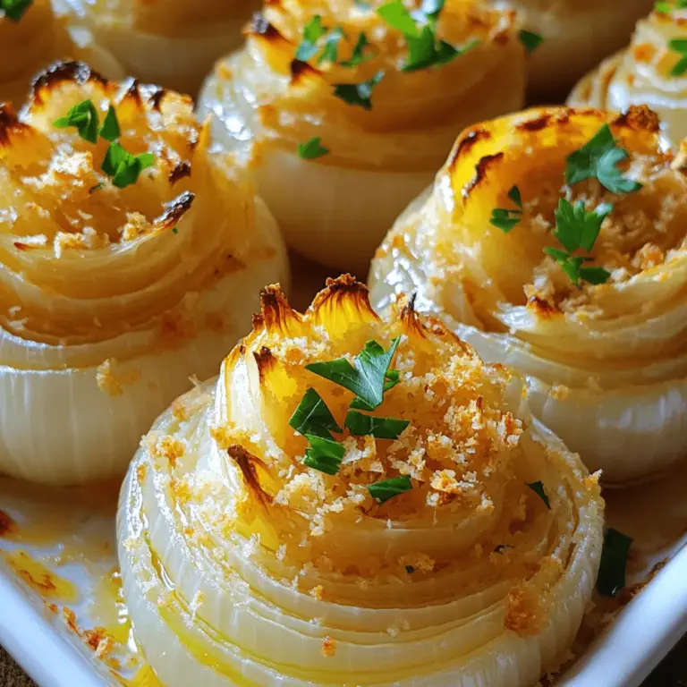 Fiori di cipolla al forno sind gebackene Zwiebelblüten. Sie sehen aus wie kleine Blumen und sind köstlich. Diese Zwiebelblüten sind in vielen Küchen sehr beliebt. Viele Menschen lieben die Kombination aus Zwiebel und dem knusprigen Topping.