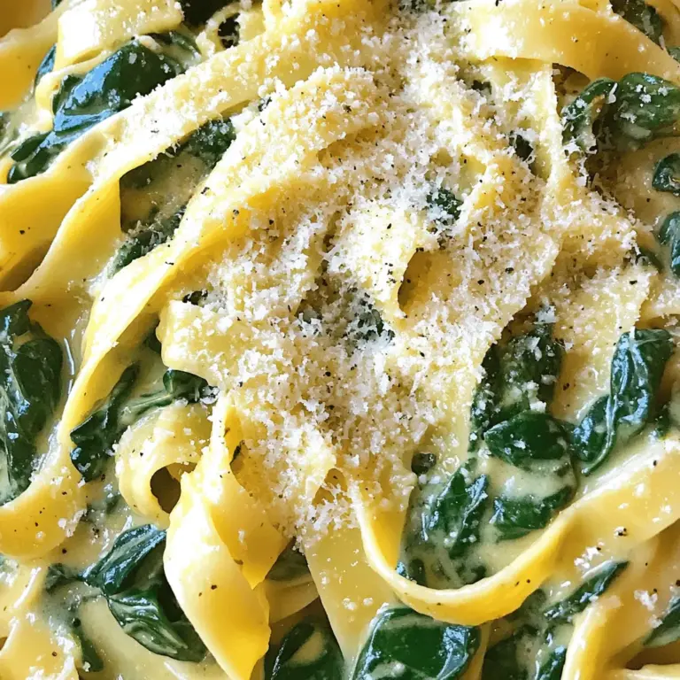 Für die cremige Spinat-Pasta benötigst du: