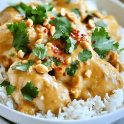 Für das Slow Cooker Peanut Chicken benötigst du einige wichtige Zutaten: