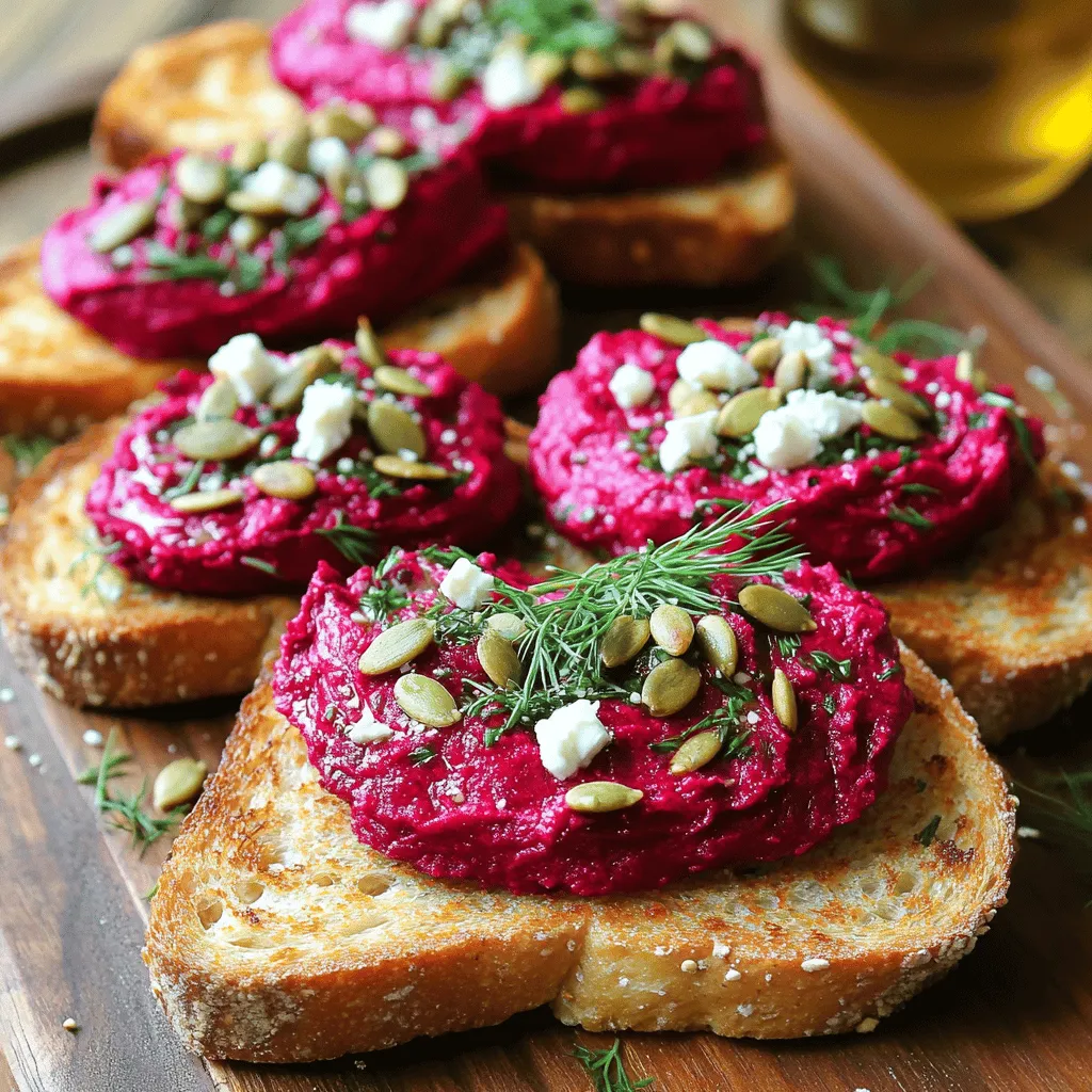 Für dieses Rezept benötigst du einige Hauptzutaten: - 2 mittelgroße, gekochte Rote Beten - 150 g griechischer Joghurt - 2 Esslöffel Tahini - 1 Esslöffel Zitronensaft - 1 Knoblauchzehe, gehackt - Salz und Pfeffer nach Geschmack - 4 Scheiben Vollkornbrot - Frische Kräuter (wie Dill oder Petersilie) zur Garnitur