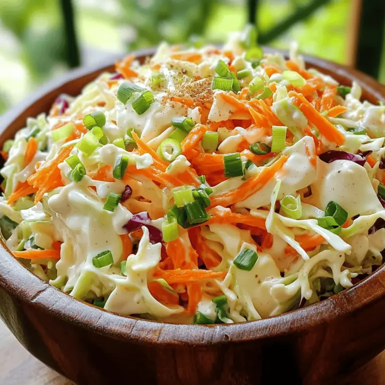Für einen leckeren Coleslaw benötigst du einige Hauptzutaten. Diese sind: