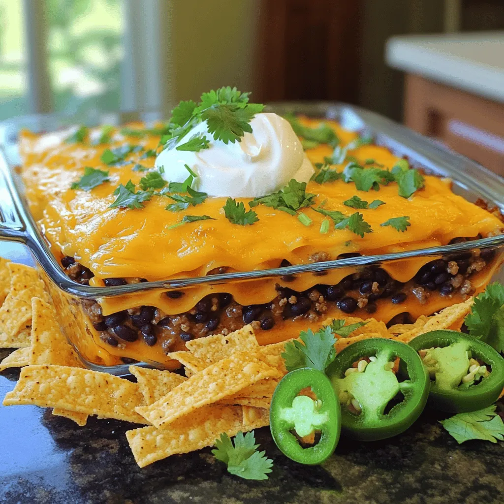 Für eine leckere Taco Casserole brauchst du einige einfache Zutaten. Diese sind: