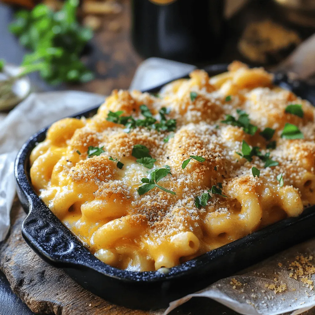Für Guinness und Irish Cheddar Mac & Cheese sind die Zutaten einfach und lecker. Die Hauptzutat ist die Pasta. Makkaroni sind perfekt, weil sie die Käsesauce gut halten. Dann brauchen wir Butter und Mehl, um die Grundsauce zu machen.