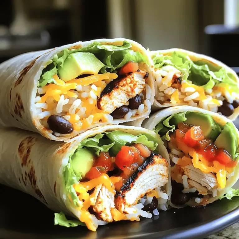 - Hähnchenbrustfilet - Tortillas - Reis und schwarze Bohnen