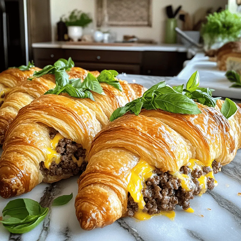 - 500 g Rinderhackfleisch - 1 kleine Zwiebel, fein gehackt - 2 Knoblauchzehen, gehackt - 100 g Cheddar-Käse, gerieben
