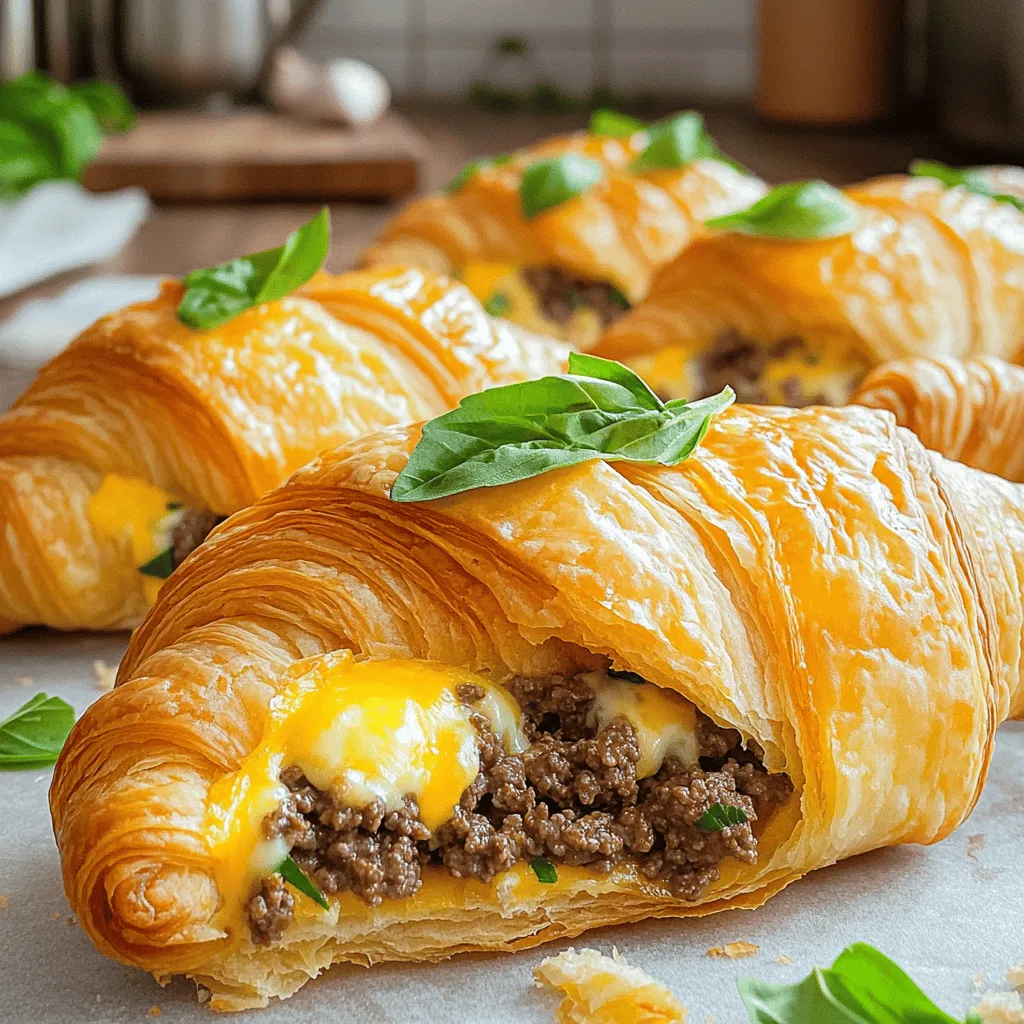 - 500 g Rinderhackfleisch - 1 kleine Zwiebel, fein gehackt - 2 Knoblauchzehen, gehackt - 100 g Cheddar-Käse, gerieben