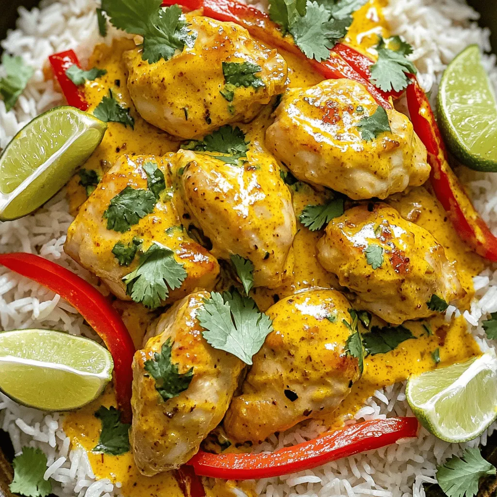 - 600 g Hähnchenbrustfilet - 400 ml Kokosmilch - 2 EL rote Currypaste