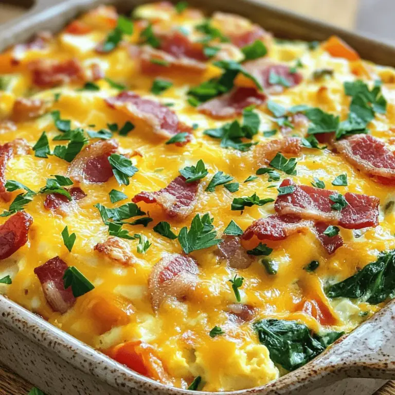 - 200 g Speck, in kleine Stücke geschnitten - 6 Eier - 250 ml Milch - 200 g geriebener Käse (z.B. Cheddar)