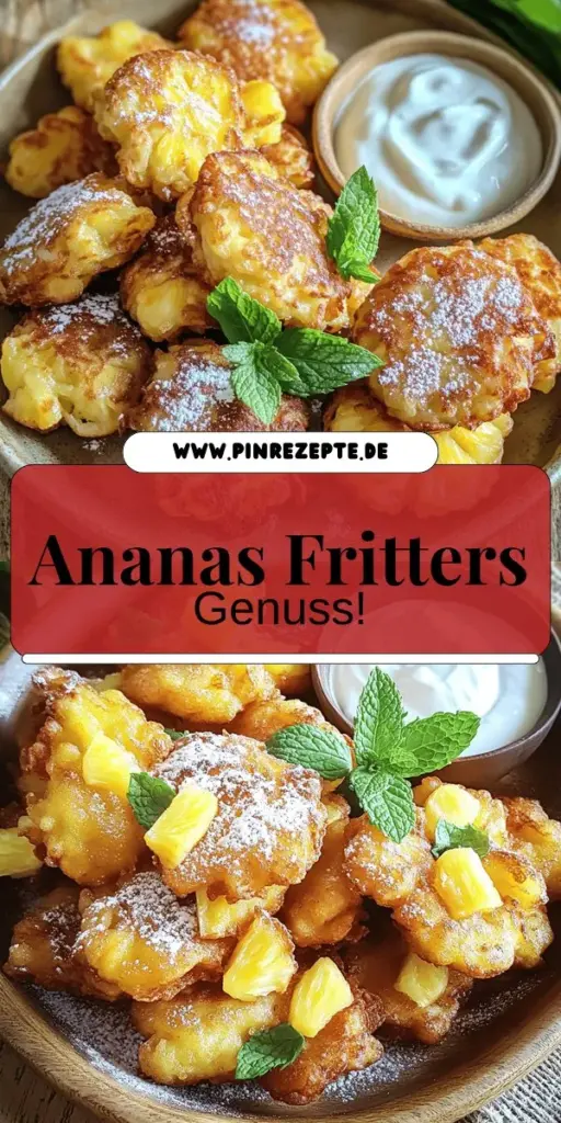 Entdecke das einfache Rezept für leckere Ananas Fritters und verwöhne deinen Gaumen mit einem fruchtigen Snack oder Dessert! In diesem Artikel erfährst du Schritt für Schritt, wie du diese saftigen Leckerbissen zauberst. Lerne die besten Zutaten, Zubereitungstipps und Variationen kennen. Klicke jetzt, um die vollständige Anleitung zu sehen und deine ersten Ananas Fritters zu kreieren – ein Genuss, den du nicht verpassen solltest!