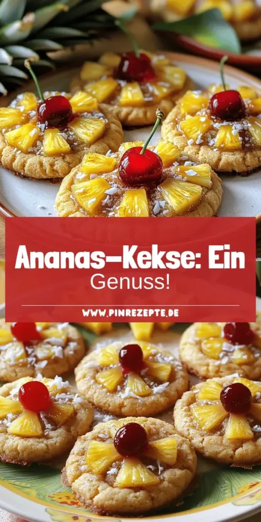 Entdecke die köstlichen Pineapple Upside-Down Cookies, die fruchtigen Genuss und süße Überraschungen perfekt vereinen! Einfach zuzubereiten, mit saftiger Ananas und süßen Maraschino-Kirschen sind diese Kekse ein Hit für jede Gelegenheit. Lass dich von der Schritt-für-Schritt-Anleitung inspirieren und kreiere deine eigenen Variationen! Klicke jetzt, um das vollständige Rezept zu entdecken und deine Kekszeit zu genießen!