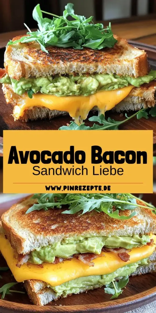 Entdecke das köstliche Avocado Bacon Grilled Cheese Sandwich, das deinem Gaumen schmeichelt! Mit cremiger Avocado, knusprigem Speck und geschmolzenem Käse ist dieses Sandwich ein echter Genuss. In meinem Rezept findest du einfache Tipps, um es perfekt zuzubereiten und ganz nach deinem Geschmack zu variieren. Lass dich inspirieren und klicke hier, um die vollständigen Anleitungen und viele leckere Möglichkeiten zu entdecken!