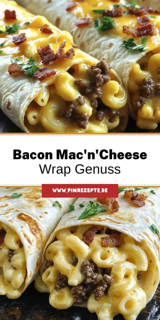 Entdecke das köstliche Rezept für den Bacon Mac’n’Cheese Burger Wrap, der perfekt für Partys oder schnelle Abendessen ist! Dieses einfache Gericht kombiniert herzhaften Bacon, cremiges Mac'n'Cheese und saftigen Burger in einer leckeren Wrap-Umhüllung. Lass deiner Kreativität freien Lauf und variiere die Zutaten nach deinem Geschmack. Klicke jetzt, um das vollständige Rezept zu erfahren und deinen Lieblingswrap zuzubereiten!