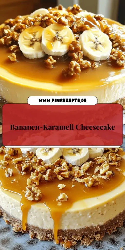 Entdecke das perfekte Banana Caramel Nut Cheesecake Rezept, das nicht nur einfach, sondern auch unglaublich lecker ist! Mit einer cremigen Füllung aus Frischkäse, süßen Bananen und knackigen Walnüssen wird dieser Cheesecake deine Gäste begeistern. In unserem Artikel findest du eine Schritt-für-Schritt-Anleitung und wertvolle Tipps für das perfekte Ergebnis. Klicke jetzt und verwandle dein Dessertspiel mit diesem unwiderstehlichen Rezept!