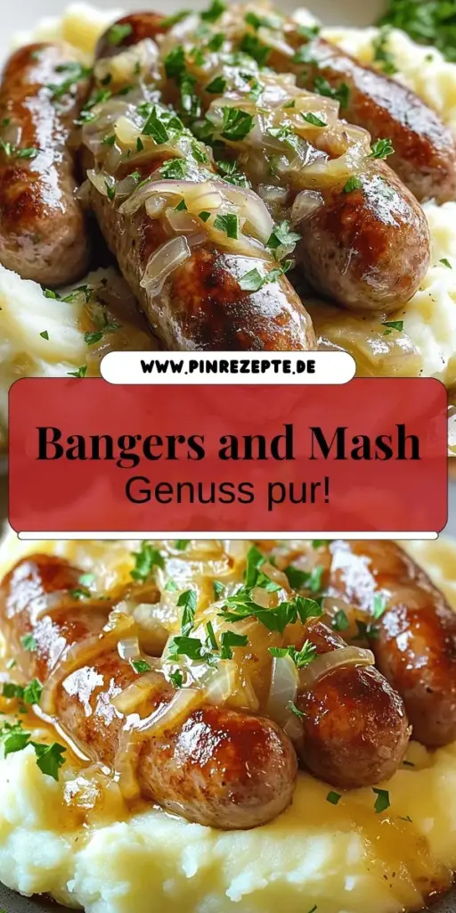 Entdecke das köstliche Rezept für Bangers and Mash, ein klassisches Gericht, das einfach zuzubereiten ist! Lerne, wie du würzige Würstchen und cremigen Kartoffelbrei perfekt miteinander kombinierst und erhalte nützliche Tipps für leckere Variationen. Egal, ob du es klassisch oder vegetarisch magst, dieses Gericht wird jedem schmecken. Lass dich inspirieren und klicke auf den Link, um alle Rezepte zu erkunden und in die Zubereitung einzutauchen!