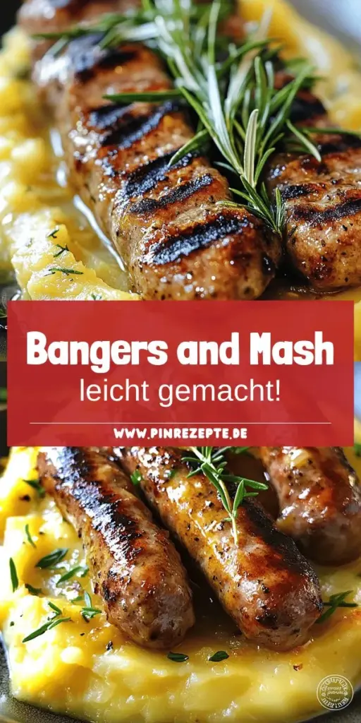 Entdecke die köstliche Welt von Bangers and Mash mit unserem einfachen Rezept! In nur 30 Minuten kannst du dieses britische Klassiker zubereiten, indem du saftige Bratwürste mit cremigem Kartoffelbrei und aromatischer Zwiebelsoße kombinierst. Perfekt für ein schnelles Abendessen oder ein gemütliches Wochenende. Lass dich von unseren Tipps und Variationen inspirieren! Klicke jetzt, um das vollständige Rezept zu erkunden und deinen Gaumen zu verwöhnen.