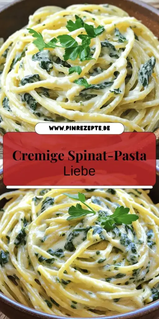 Kochzeit muss nicht kompliziert sein! Mit diesem einfachen Rezept für cremige Spinat und Knoblauch Pasta zauberst du in nur 25 Minuten ein köstliches Gericht. Frischer Spinat und aromatischer Knoblauch sorgen für unvergesslichen Geschmack. Ob schnelles Abendessen oder besonderes Festmahl, diese Pasta wird alle begeistern. Klicke jetzt, um das vollständige Rezept zu entdecken und deine Familie mit diesem Leckerbissen zu überraschen!