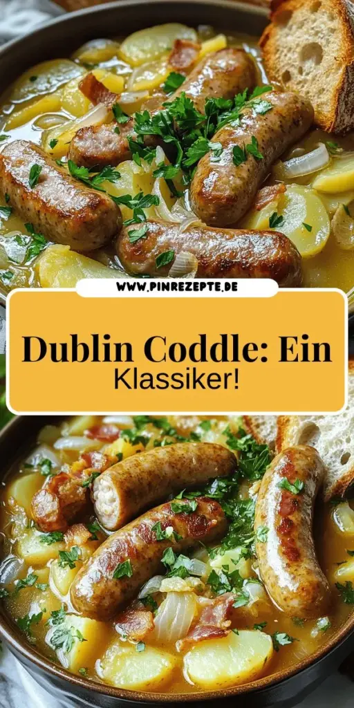 Entdecke mit Dublin Coddle ein herzhaftes irisches Familiengericht, das Tradition und Geschmack vereint! Dieses einfache Rezept kombiniert köstliche irische Würstchen, knusprigen Speck und zarte Kartoffeln in einer warmen Brühe, perfekt für gemeinsame Abende. Lass dich von den Zubereitungstipps und Variationen inspirieren und kreiere dein eigenes unvergessliches Gericht. Klicke hier, um das vollständige Rezept zu erkunden und loszulegen!