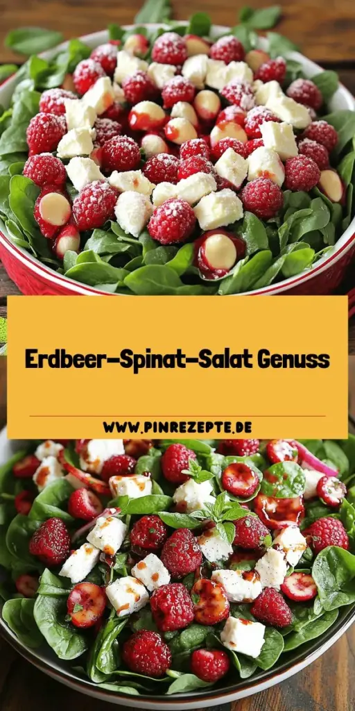 Erlebe den perfekten Erdbeer-Spinat-Salat für jede Gelegenheit! Mit frischen Erdbeeren, knackigem Spinat und cremigem Feta ist dieser Salat ein Genuss. Egal, ob beim Grillen oder Picknick, entdecke einfache Rezepte und tolle Tipps zur Zubereitung. Du wirst erstaunt sein, wie schnell und einfach er zuzubereiten ist! Klicke jetzt und erfahre, wie du diesen köstlichen Salat für deine nächste Feier kreieren kannst!