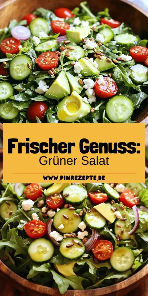 Entdecke, wie du einen leckeren und gesunden grünen Salat zubereitest, der frische Zutaten und köstliche Aromen kombiniert. Mit einfachen Tipps und einer Vielzahl von Optionen für Dressings und Toppings machst du jedes Mal etwas Neues. Lass dich inspirieren und bringe Schwung in deine Salatschüssel! Klicke hier, um das gesamte Rezept und weitere kreative Ideen zu entdecken. Dein perfekter grüner Salat wartet auf dich!