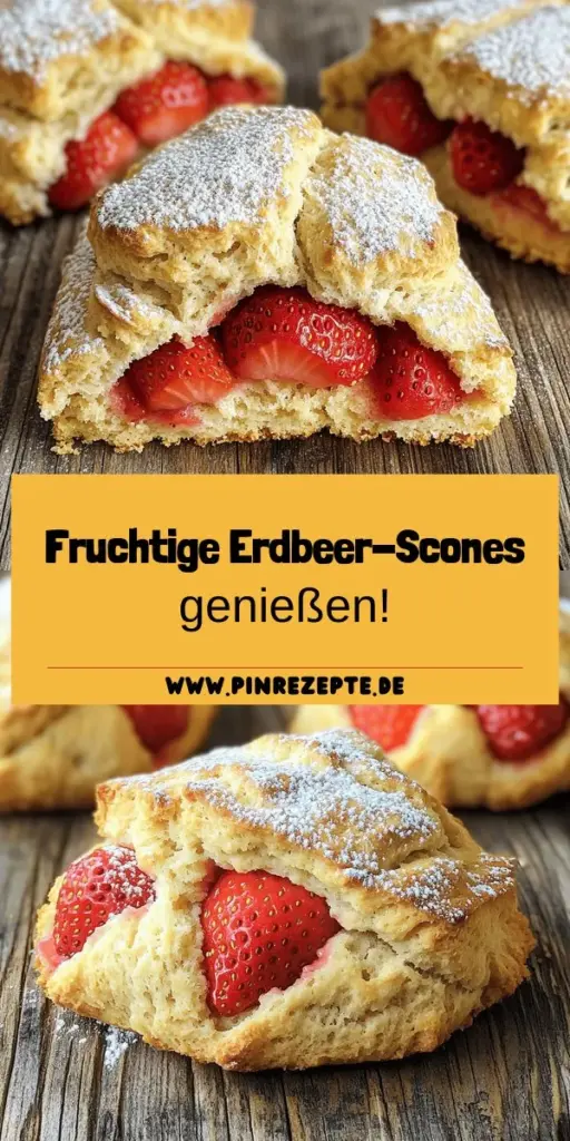 Entdecke das köstliche Rezept für frische Erdbeer-Scones, die deine Geschmacksknospen verzaubern werden! Mit saftigen Erdbeeren, einer fluffigen Textur und einfachen Zutaten zauberst du im Handumdrehen einen perfekten Snack oder ein Frühstück. Egal, ob du eine klassische Variante oder kreative Anpassungen ausprobieren möchtest, dieses Rezept bietet dir alle nötigen Tipps und Tricks. Klicke jetzt und lass dich inspirieren, deine eigenen leckeren Scones zu backen!