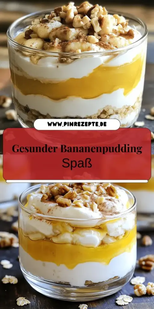 Entdecke unseren gesunden griechischen Joghurt-Bananenpudding Genuss – das perfekte Dessert für jeden Anlass! Mit nur wenigen Zutaten wie reifen Bananen, cremigem griechischem Joghurt und einem Schuss Honig zauberst du in kürzester Zeit einen köstlichen Pudding. Dieses Rezept ist einfach und lässt sich nach deinem Geschmack anpassen. Klicke jetzt, um alle Schritte zu erfahren und deinen neuen Lieblingssnack zu kreieren!