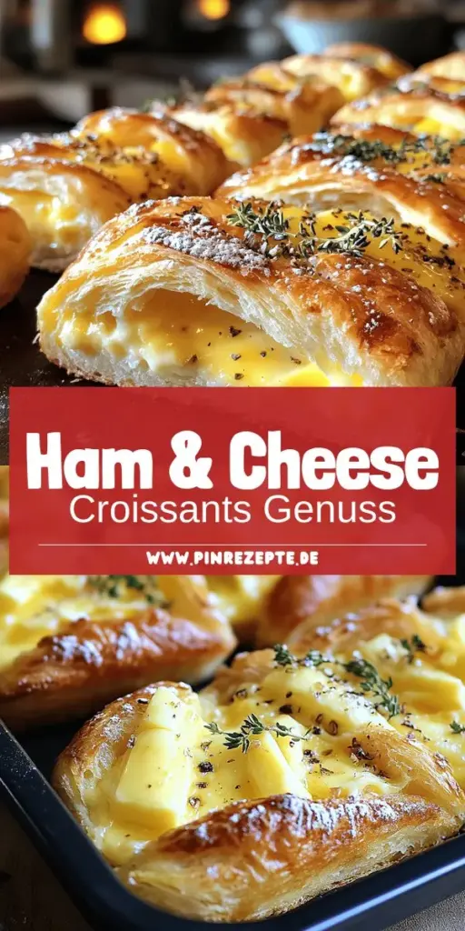 Entdecke das köstliche Rezept für Baked Ham and Cheese Croissants – Leckerer Genuss! Diese herzhaften Leckerbissen sind ideal für jedes Frühstück, Snack oder Brunch und lassen sich ganz einfach zubereiten. Mit frischen Croissants, würzigem Schinken und schmelzendem Käse wird jeder Biss zum Erlebnis. Klicke jetzt, um das vollständige Rezept zu erkunden und deine nächste Mahlzeit zu verfeinern! Lass dir diesen Genuss nicht entgehen!