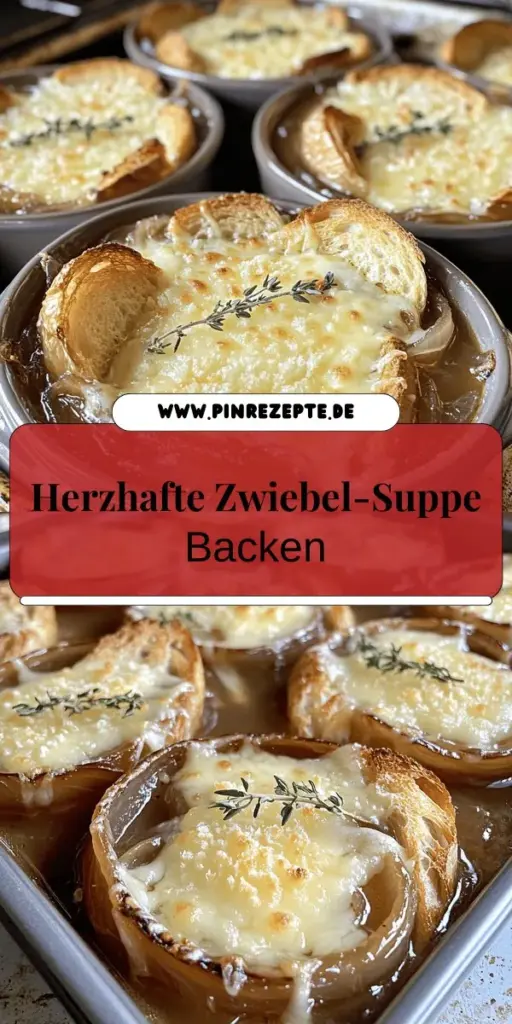 Entdecke das köstliche Rezept für Baked French Onion Soup, das einfach zuzubereiten ist und deine Geschmacksnerven verzaubert! Diese herzhafte Suppe mit süßen, karamellisierten Zwiebeln und geschmolzenem Käse ist perfekt für ein schnelles Abendessen oder als besondere Vorspeise. Lass dich von unseren Tipps inspirieren und bringe Abwechslung in deine Küche. Klicke jetzt, um die vollständige Anleitung zu erhalten und genieße ein unwiderstehliches Gericht!