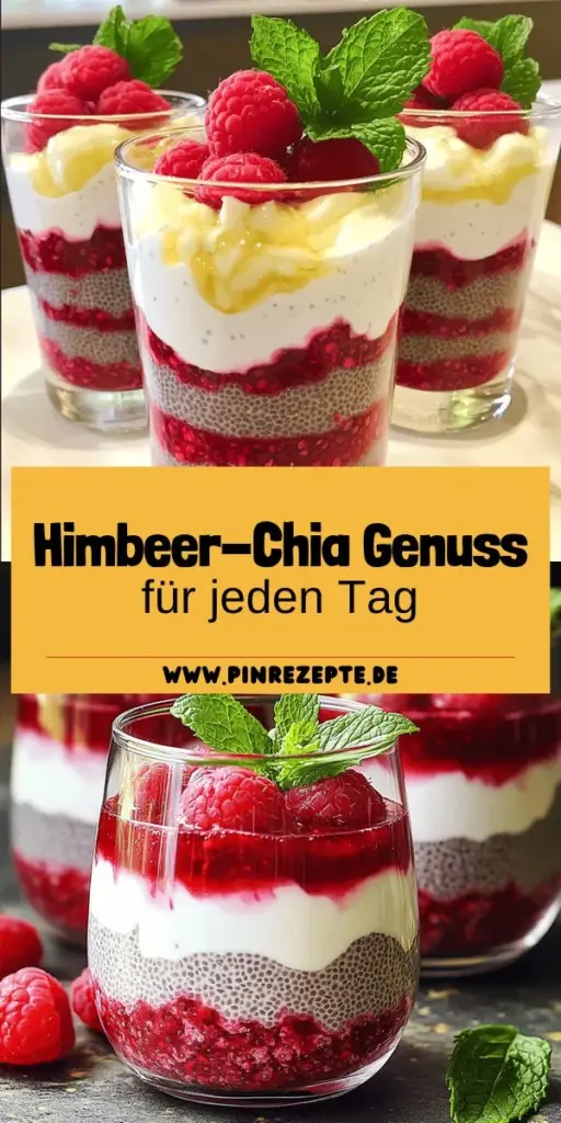 Genießen Sie das Himbeer-Chia-Dessert, das nicht nur köstlich, sondern auch gesund ist! Mit frischen Himbeeren, nährstoffreichen Chiasamen und pflanzlicher Milch kreieren Sie ein cremiges und erfrischendes Dessert. Perfekt für jeden Tag, überzeugt es durch einfache Zubereitung und vielseitige Variationen. Lassen Sie sich inspirieren und entdecken Sie, wie einfach es ist, dieses verführerische Rezept zu Hause zuzubereiten. Klicken Sie jetzt, um mehr zu erfahren!