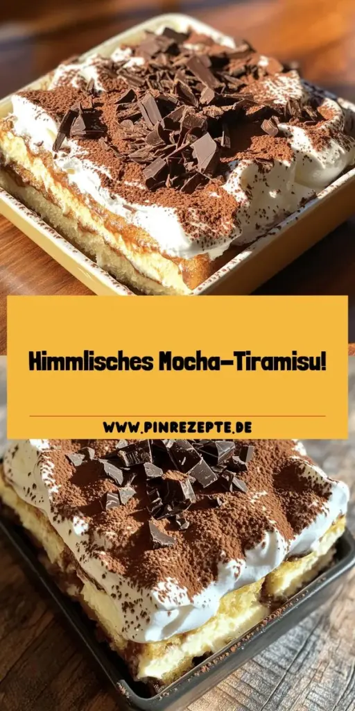 Entdecke das himmlische Mocha Madness Tiramisu, ein köstliches Dessert voller Kaffee- und Schokoladenaromen, das ganz einfach zuzubereiten ist! In diesem Artikel findest du die besten Zutaten, eine Schritt-für-Schritt-Anleitung und hilfreiche Tipps, damit dein Tiramisu perfekt gelingt. Lass dich von den Variationen inspirieren und kreiere deine eigene Version. Klicke jetzt, um die ausführlichen Rezepte und Anleitungen zu entdecken!