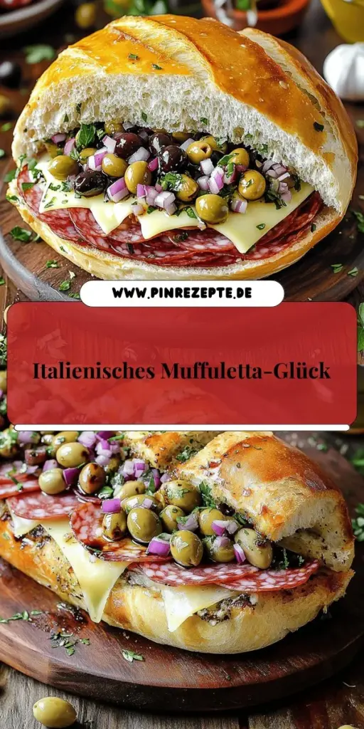 Entdecken Sie das köstliche Classic Italian Muffuletta Sandwich Rezept und bringen Sie den Geschmack Italiens direkt zu Ihnen nach Hause! Dieses herzhafte Sandwich vereint eine Vielzahl von leckeren Zutaten und ist einfach zuzubereiten. Perfekt für Picknicks oder als schnelles Mittagessen! Lassen Sie sich von der Schritt-für-Schritt-Anleitung inspirieren und beginnen Sie Ihre kulinarische Reise. Klicken Sie hier, um das vollständige Rezept auszuprobieren!