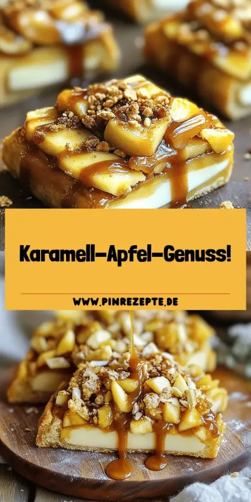 Entdecke das Rezept für Karamell-Apfel-Crisp-Käsekuchenriegel mit Überraschung! Diese köstlichen Riegel kombinieren saftige Äpfel, einen knusprigen Keksboden und cremigen Käsekuchen für ein unwiderstehliches Dessert. Ideal für jede Feier oder einen gemütlichen Abend. Folge unserer Schritt-für-Schritt-Anleitung und zaubere dieses süße Highlight ganz einfach selbst. Klicke jetzt für das vollständige Rezept und lass dich inspirieren!