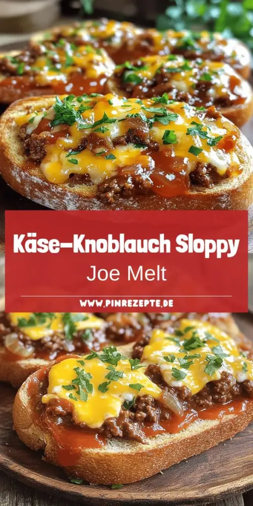 Entdecke das köstliche Rezept für hausgemachte Cheesy Garlic Bread Sloppy Joe Melts! Mit perfekt gewürztem Rinderhackfleisch, geschmolzenem Käse und knusprigem Brot zauberst du ein unwiderstehliches Gericht, das garantiert für Begeisterung sorgt. Diese Schritt-für-Schritt-Anleitung macht die Zubereitung einfach und schnell. Klicke jetzt, um alle leckeren Details und Tipps zu erfahren und dein neues Lieblingsessen zu kreieren!