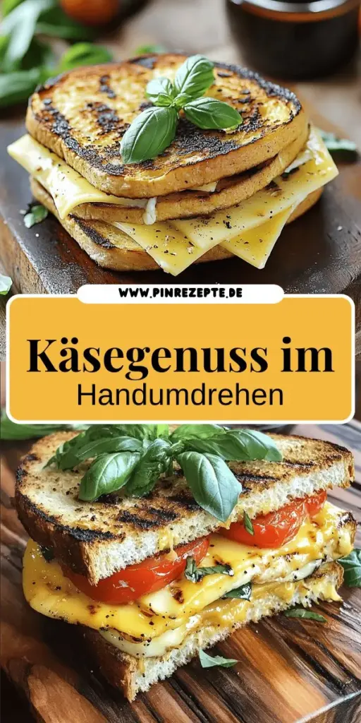 Entdecke das einfache Rezept für ein köstliches gegrilltes Käse-Sandwich, das jeder liebt! Mit nur wenigen Zutaten und tollen Variationen zauberst du im Handumdrehen ein geschmackvolles Gericht. Egal ob mit Cheddar, Brie oder kreativen Toppings wie Avocado und Jalapeños – deiner Fantasie sind keine Grenzen gesetzt! Klicke hier, um Schritt-für-Schritt-Anleitungen und wertvolle Tipps zu erhalten, um dein perfektes Sandwich zu kreieren!